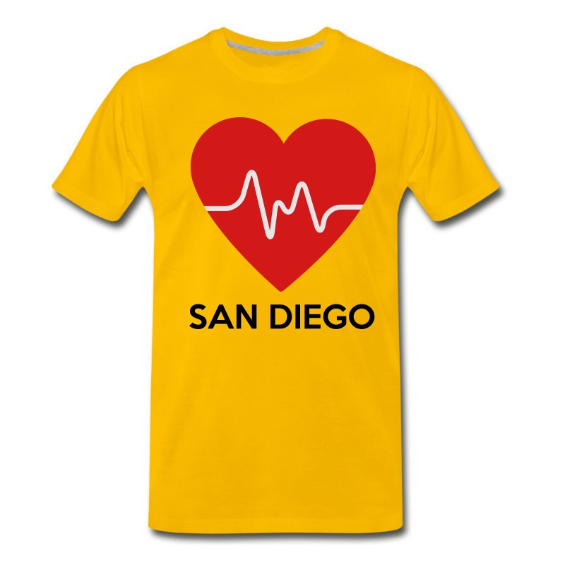 Men's Heart San Diego T-Shirt