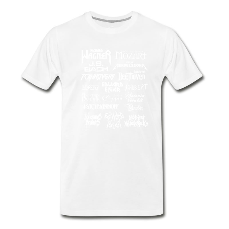 Men's Heavy Metal - Style Classical Composers T-Shirt