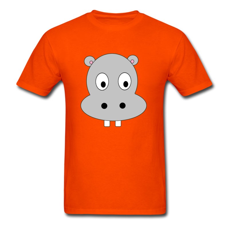 Men's Hippo Face T-Shirt