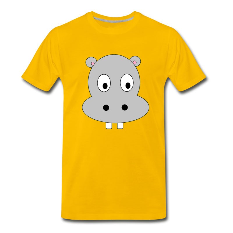 Men's Hippo Face T-Shirt