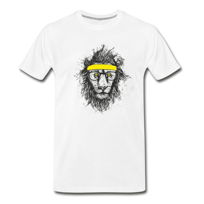 Men's Hipster Lion T-Shirt