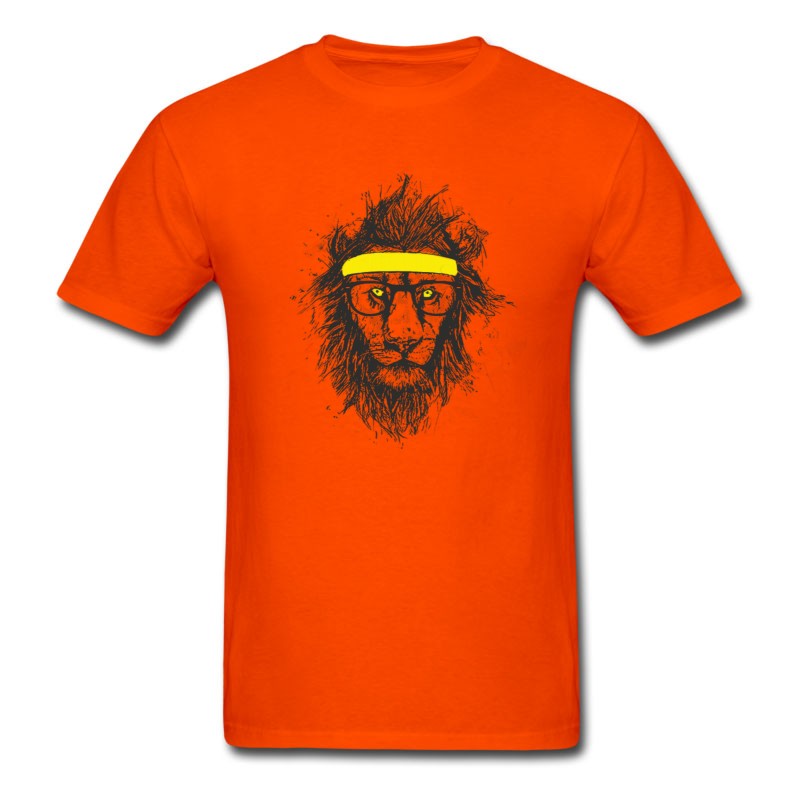 Men's Hipster Lion T-Shirt