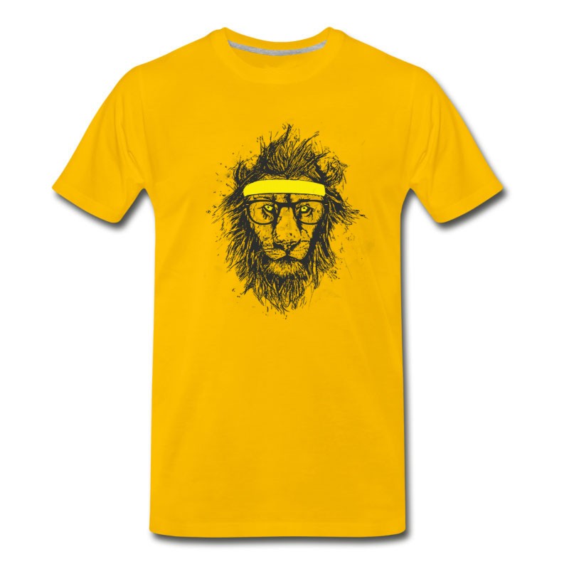 Men's Hipster Lion T-Shirt