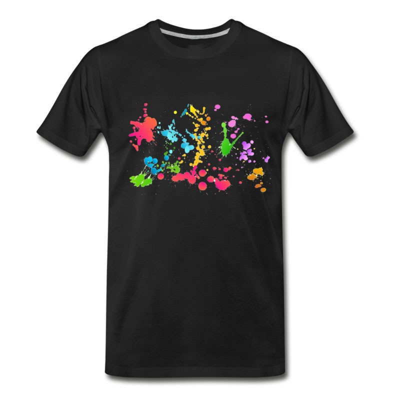 Men's Holi Color Transparent T-Shirt