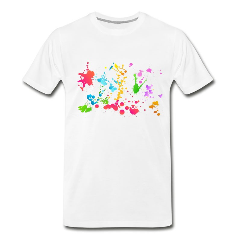 Men's Holi Color Transparent T-Shirt