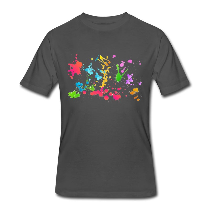 Men's Holi Color Transparent T-Shirt