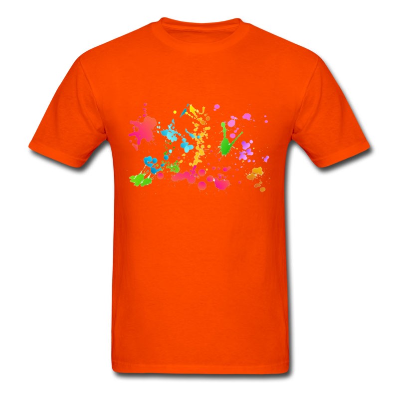 Men's Holi Color Transparent T-Shirt