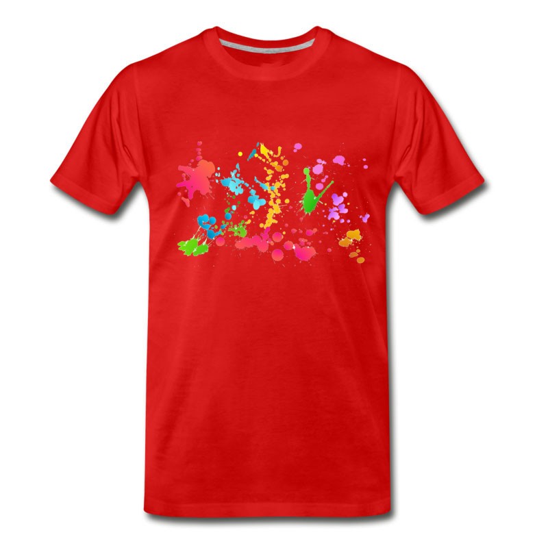 Men's Holi Color Transparent T-Shirt