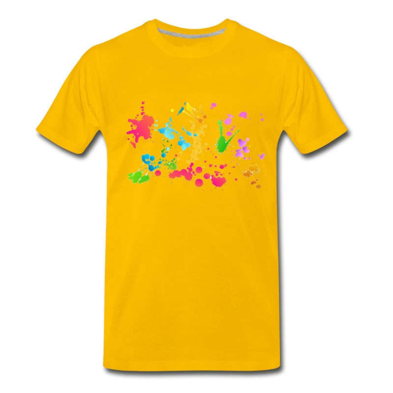 Men's Holi Color Transparent T-Shirt