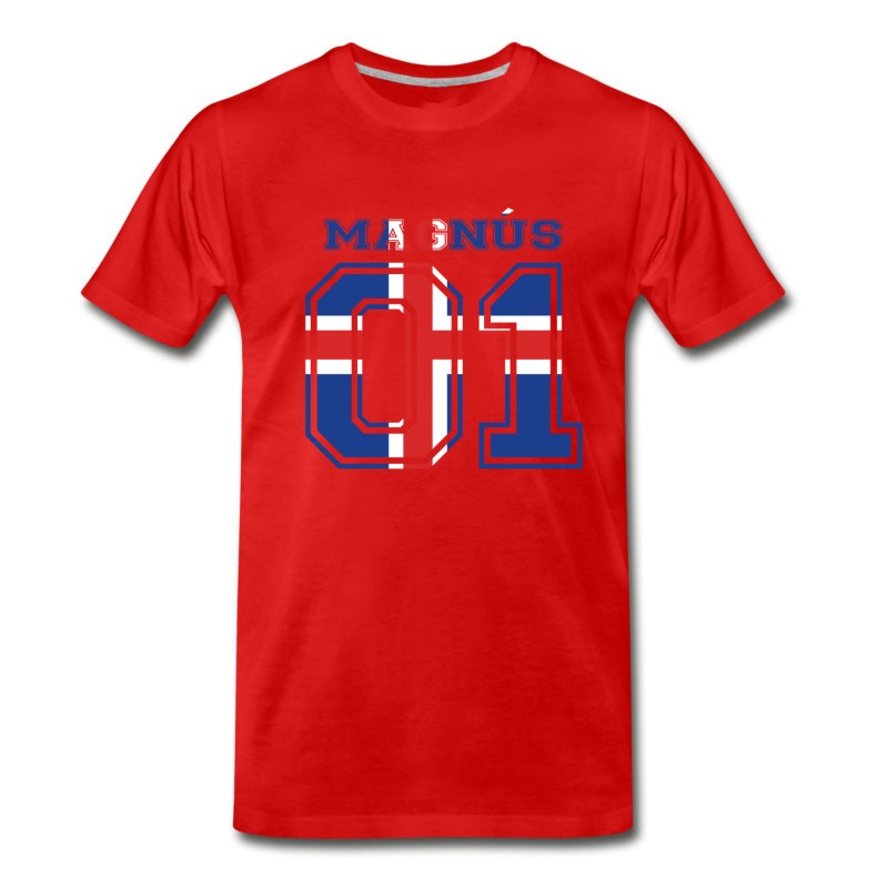 Men's Home Wurzeln Name Iceland Island MAGNU S T-Shirt