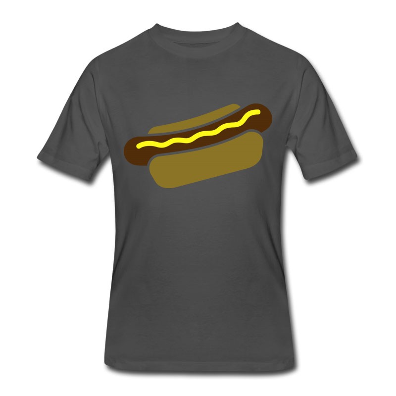 Men's Hot Dog With Mustard T-Shirt