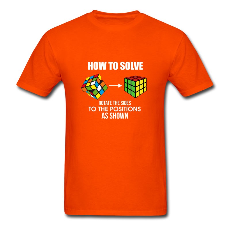 Men's How To Solve Puzzle Cube - Funny Cubing T-Shirt