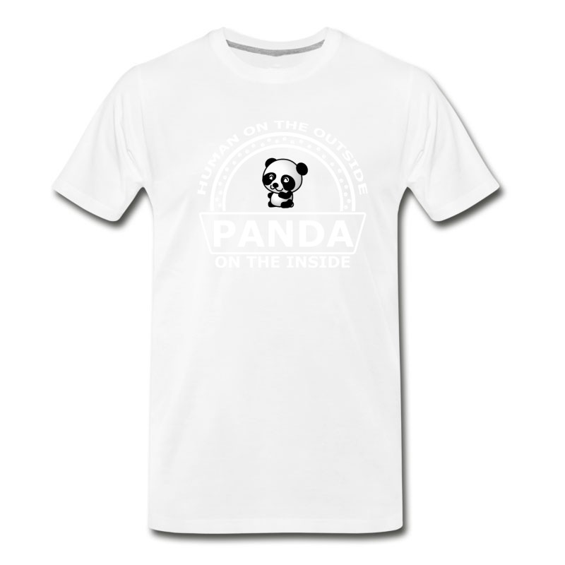 Men's Human Outside Panda Inside | Funny Panda T-Shirt