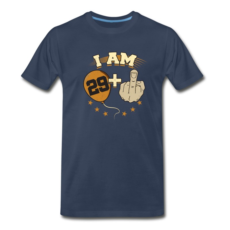 Men's I Am 29 Plus Middle Finger Funny 30th Birthday T-Shirt