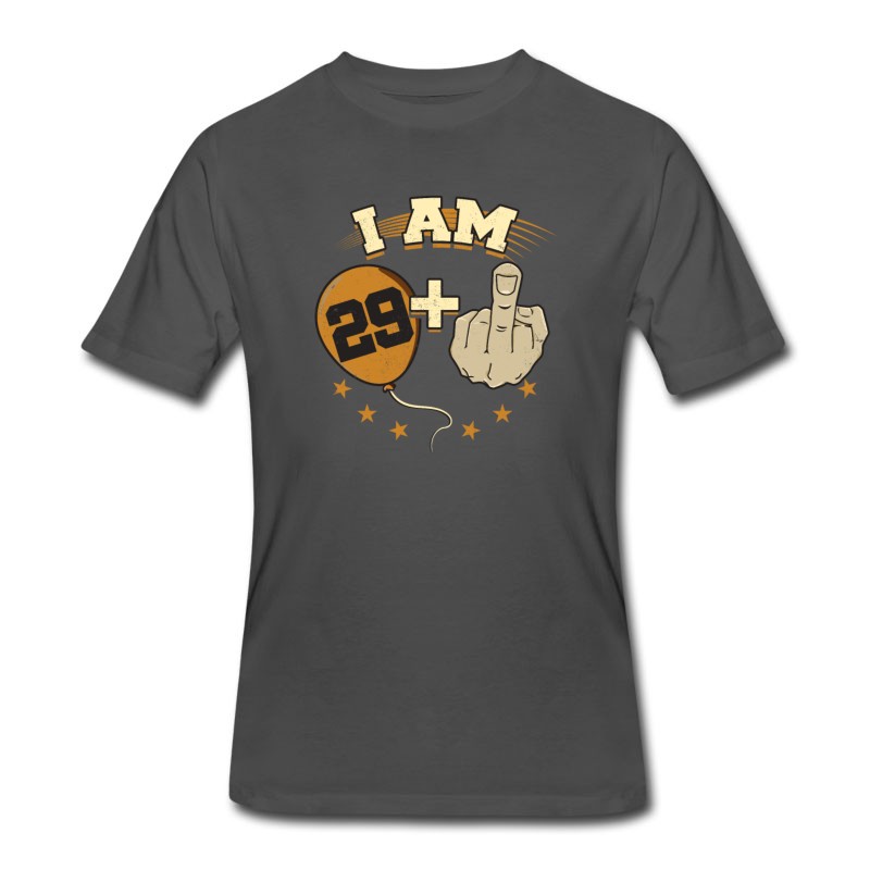 Men's I Am 29 Plus Middle Finger Funny 30th Birthday T-Shirt