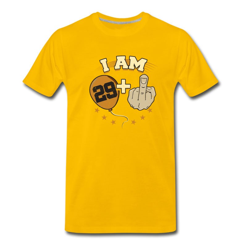 Men's I Am 29 Plus Middle Finger Funny 30th Birthday T-Shirt