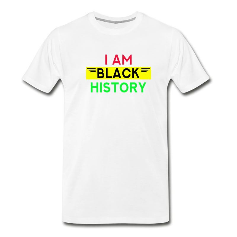 Men's I Am Black History Proud African American T-Shirt