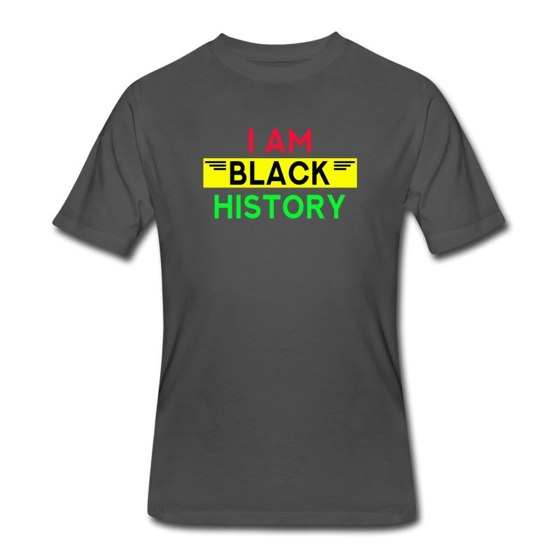 Men's I Am Black History Proud African American T-Shirt