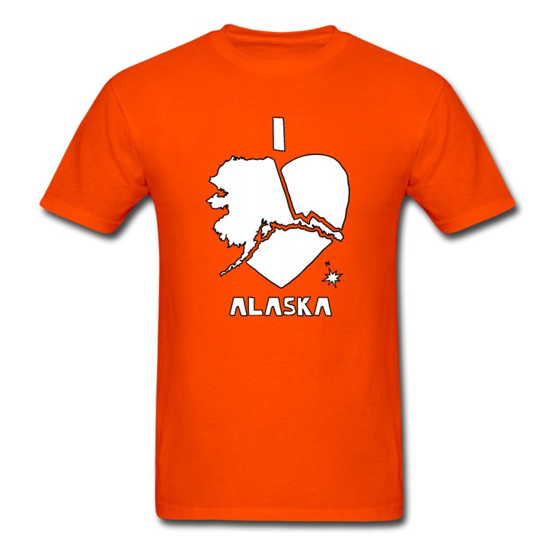 Men's I Heart Alaska (white) T-Shirt