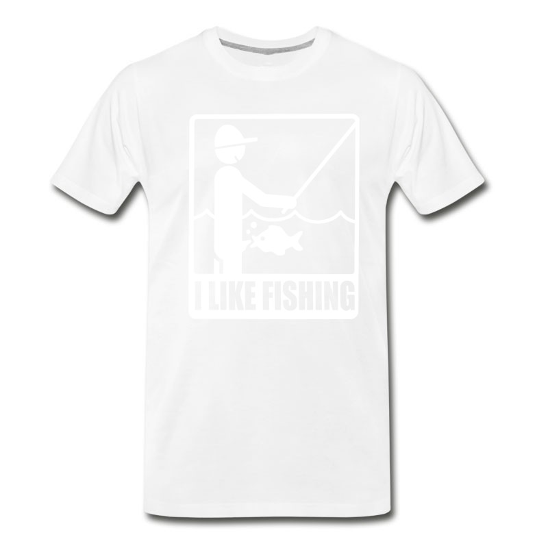 Men's I Like Fishing Funny Sports Comic Offensive Rude T-Shirt