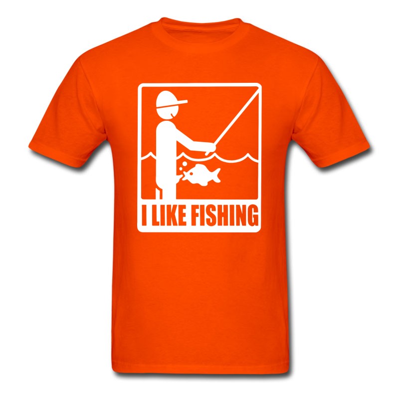 Men's I Like Fishing Funny Sports Comic Offensive Rude T-Shirt