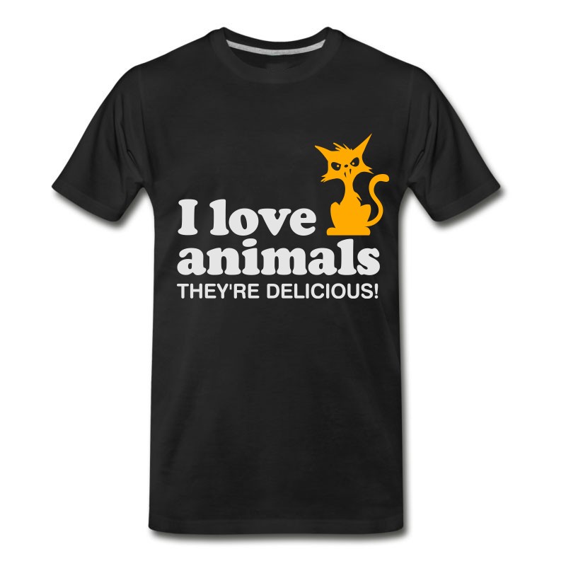 Men's I Love Animals. They Are Absolutely Adorable! T-Shirt