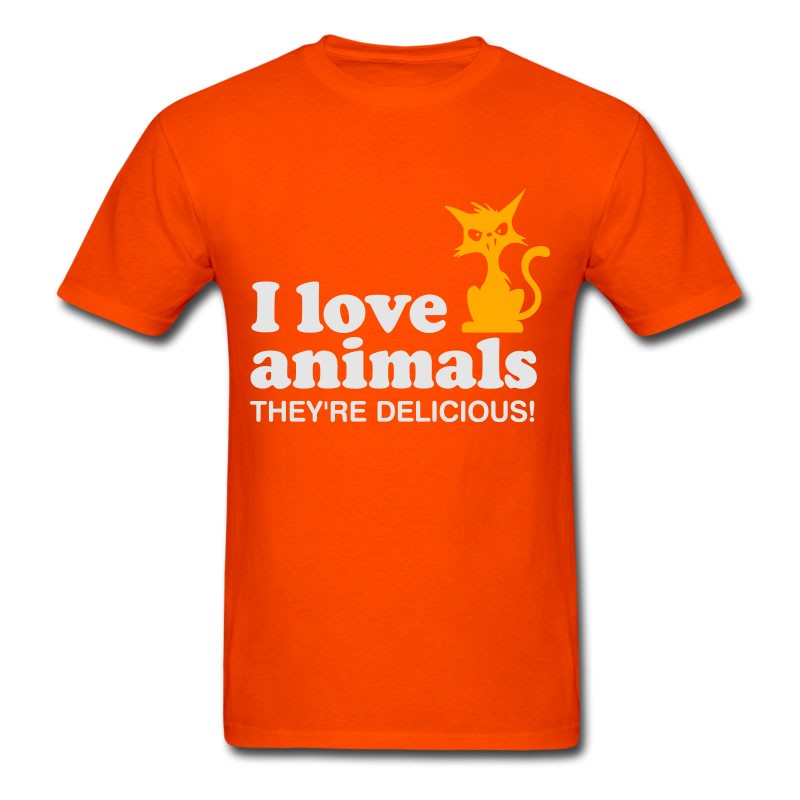 Men's I Love Animals. They Are Absolutely Adorable! T-Shirt