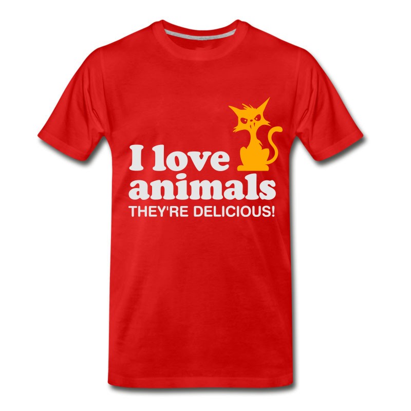 Men's I Love Animals. They Are Absolutely Adorable! T-Shirt