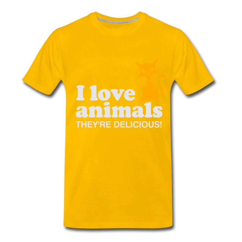 Men's I Love Animals. They Are Absolutely Adorable! T-Shirt