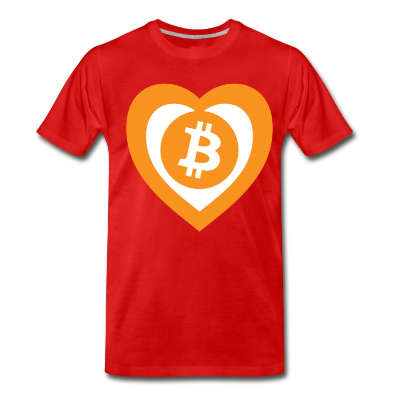 Men's I Love Bitcoin (BTC) T-Shirt