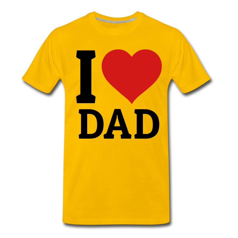 Men's I Love Dad T-Shirt