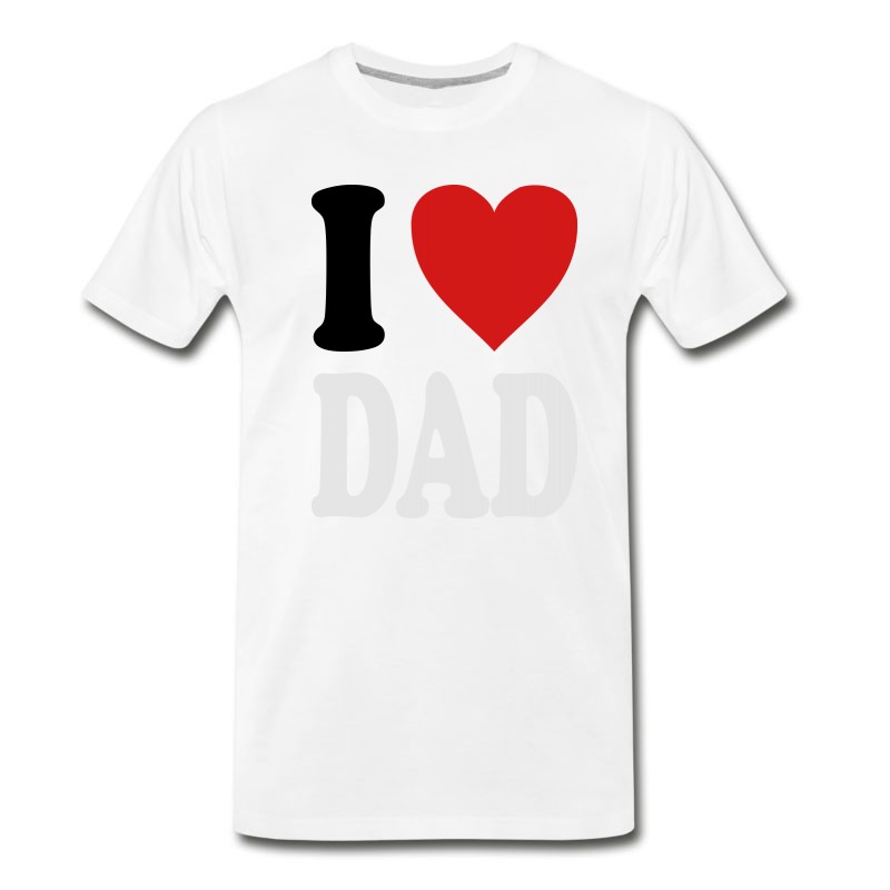 Men's I Love DAD (variable Colors!) T-Shirt