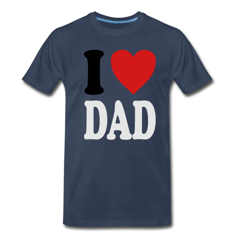 Men's I Love DAD (variable Colors!) T-Shirt