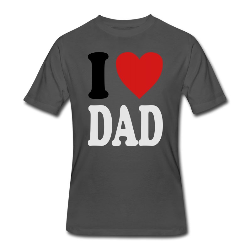 Men's I Love DAD (variable Colors!) T-Shirt