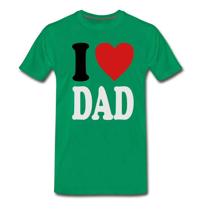 Men's I Love DAD (variable Colors!) T-Shirt