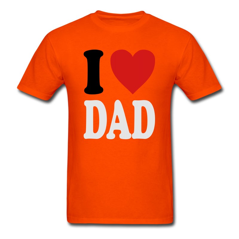 Men's I Love DAD (variable Colors!) T-Shirt