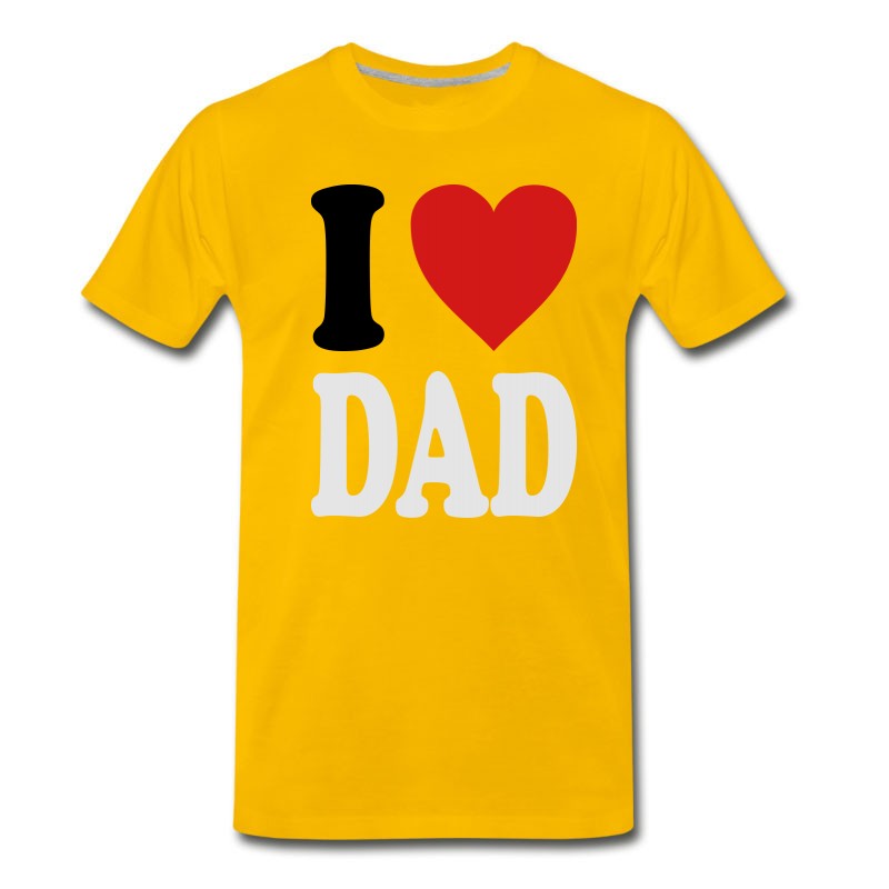 Men's I Love DAD (variable Colors!) T-Shirt