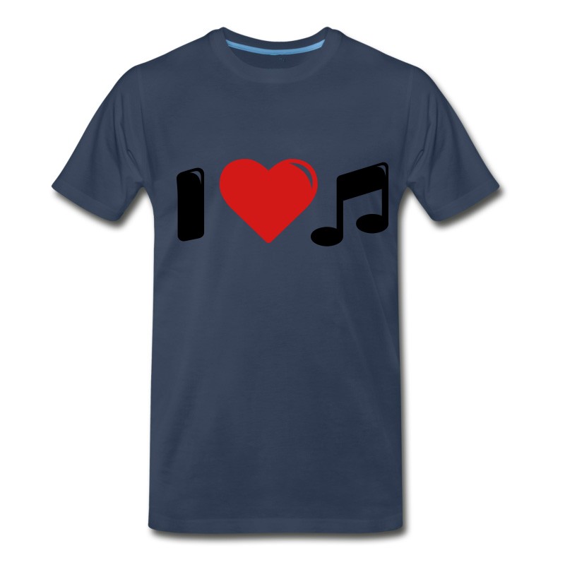 Men's I Love Music - I Heart Music T-Shirt