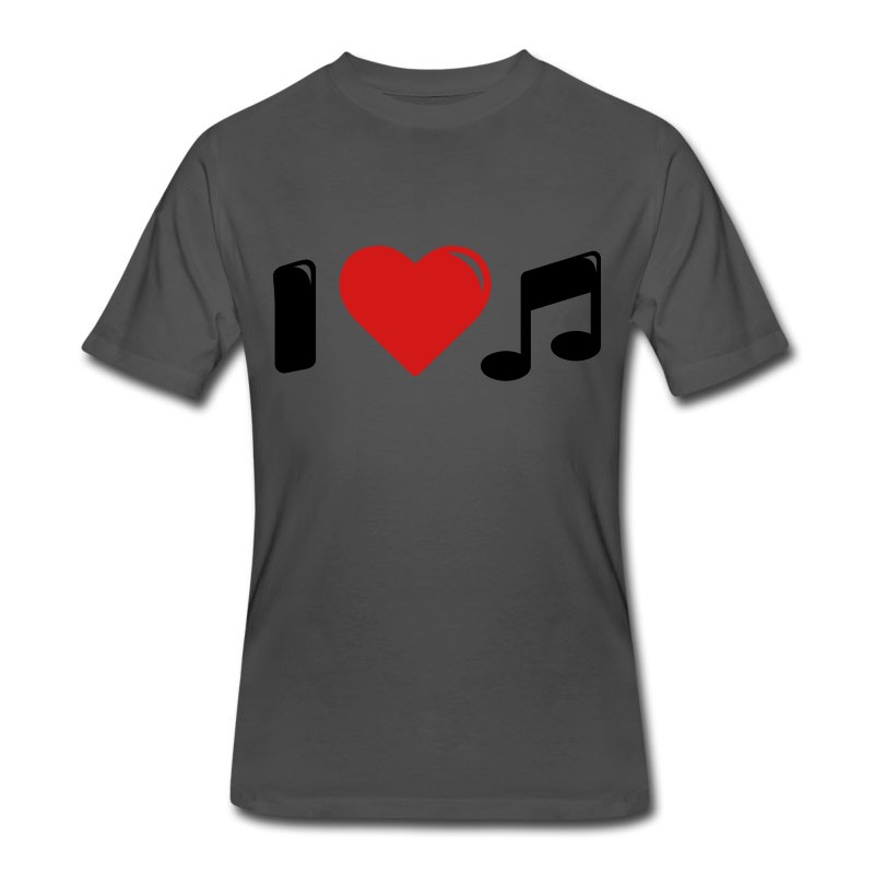 Men's I Love Music - I Heart Music T-Shirt