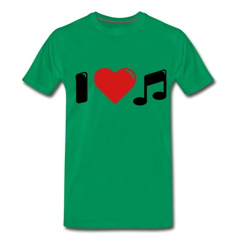 Men's I Love Music - I Heart Music T-Shirt