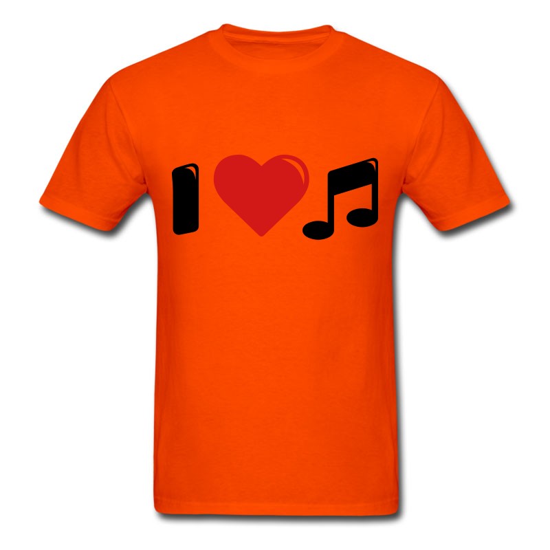 Men's I Love Music - I Heart Music T-Shirt