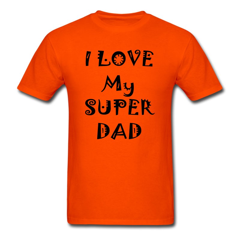 Men's I Love My Super Dad T-Shirt