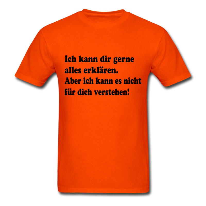 Men's Ich Kann Dir Gerne Alles Erklaeren. T-Shirt