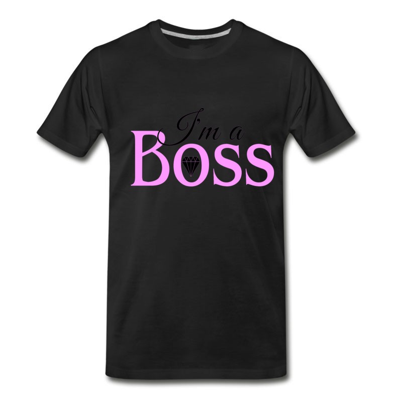 Men's I'm A Boss Pink Baby T-Shirt