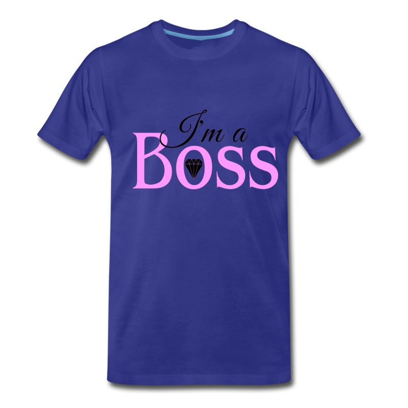 Men's I'm A Boss Pink Baby T-Shirt