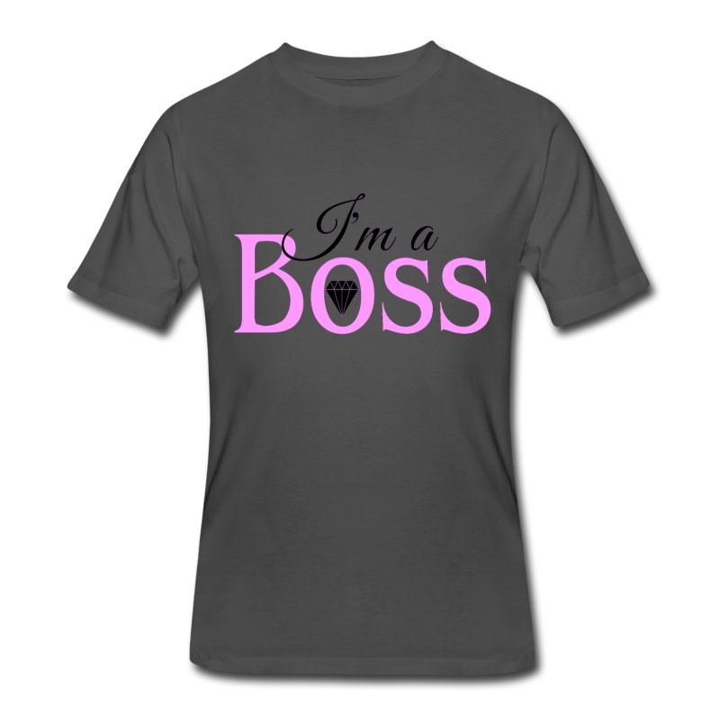 Men's I'm A Boss Pink Baby T-Shirt