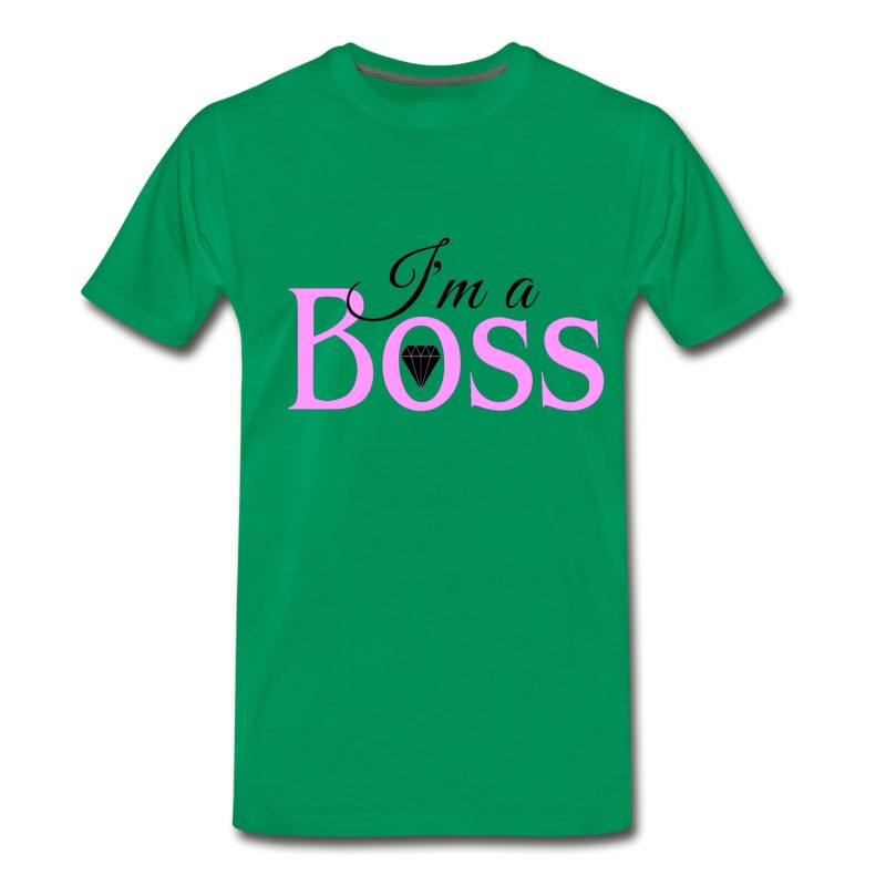 Men's I'm A Boss Pink Baby T-Shirt