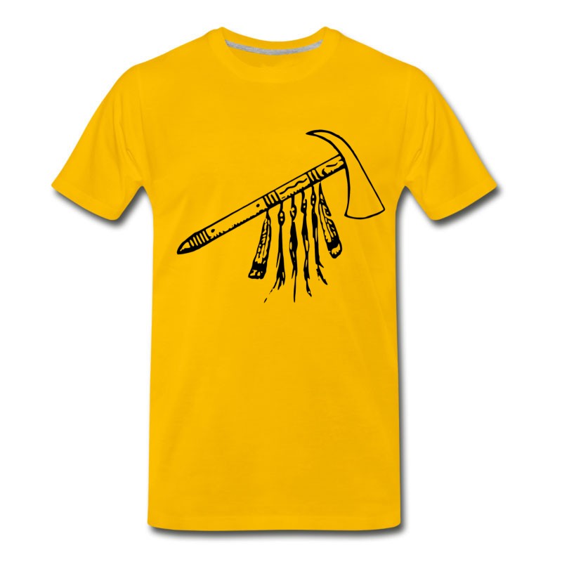 Men's Indian Indianer American Tent Zelt Teepee Tomahawk T-Shirt