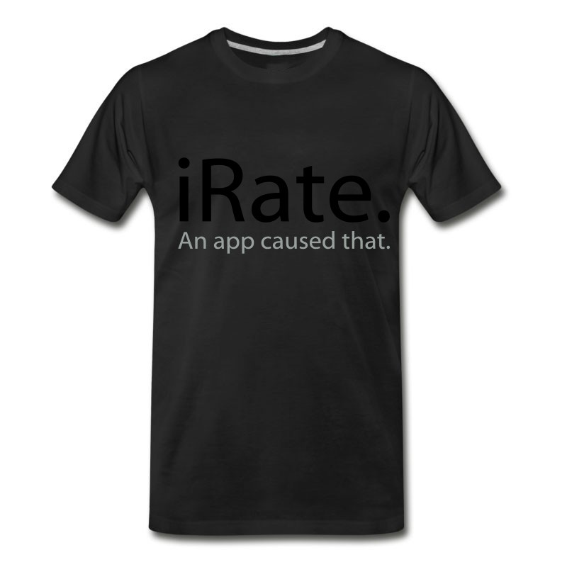 Men's IRate - An App Caused That - An ISpoof Design T-Shirt