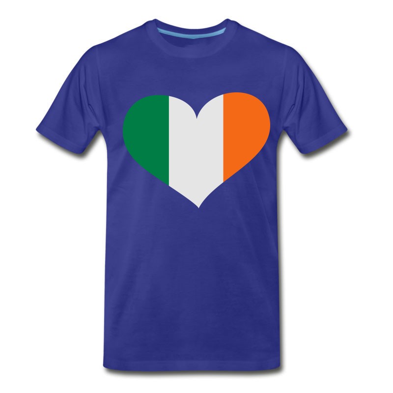 Men's Ireland Heart； Love Ireland T-Shirt